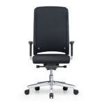 Xantos X362, Chefsessel, Bürodrehstuhl, mit Armlehnen, hoher Rücken, schwarz, Front